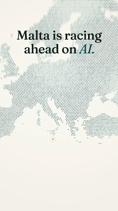 Opening frame of the Mesura short: Malta is racing ahead on AI. But.